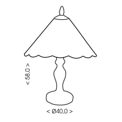Brilagi - Tiffany vitrážová stolní lampa FOLIA 2xE27/60W/230V