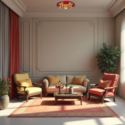 Brilagi - Tiffany vitrážová stolní lampa GARLAN 1xE14/40W/230V