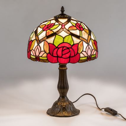 Brilagi - Tiffany vitrážová stolní lampa GARLAN 1xE27/40W/230V