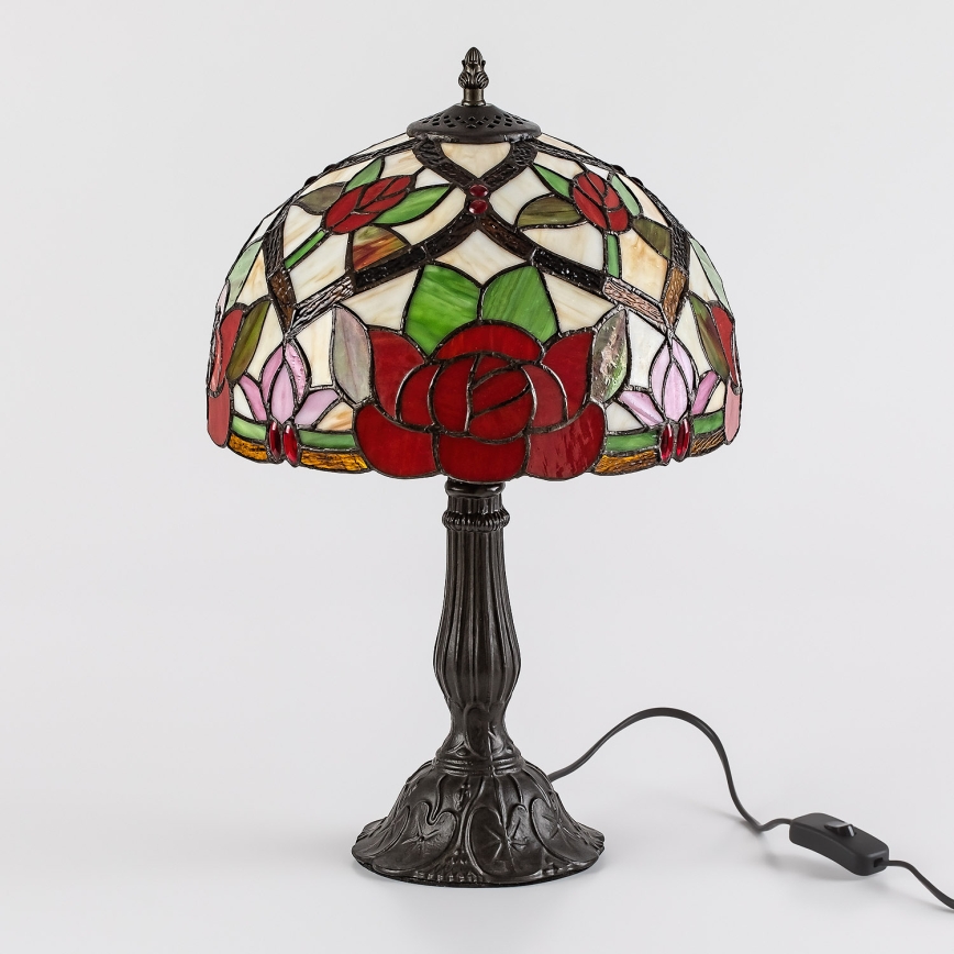 Brilagi - Tiffany vitrážová stolní lampa GARLAN 1xE27/40W/230V