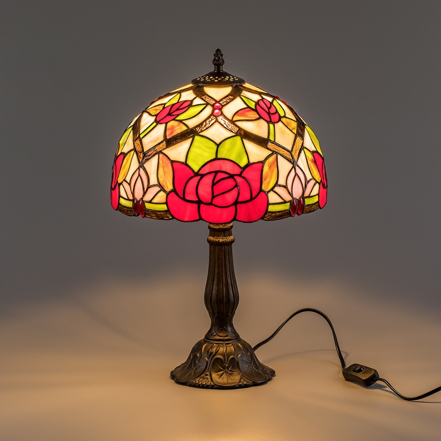 Brilagi - Tiffany vitrážová stolní lampa GARLAN 1xE27/40W/230V