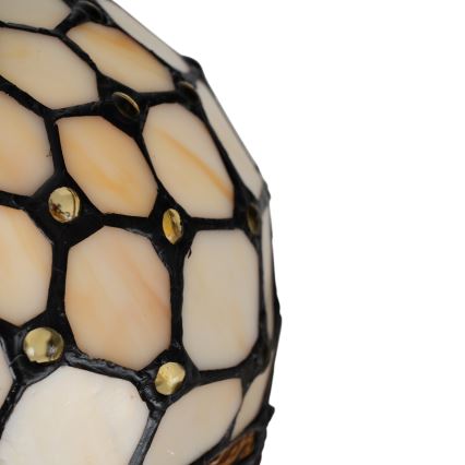 Brilagi - Tiffany vitrážová stolní lampa IVORY 1xE27/60W/230V