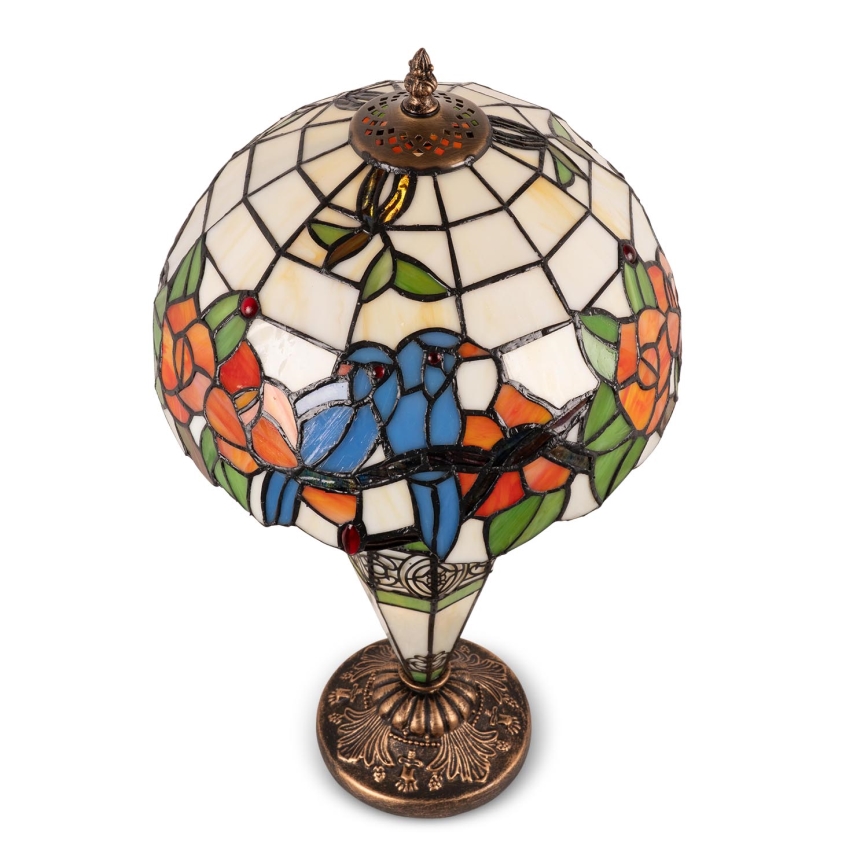 Brilagi - Tiffany vitrážová stolní lampa JUNGLE 1xE27/60W/230V + 1xE14/40W