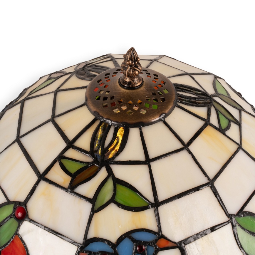 Brilagi - Tiffany vitrážová stolní lampa JUNGLE 1xE27/60W/230V + 1xE14/40W