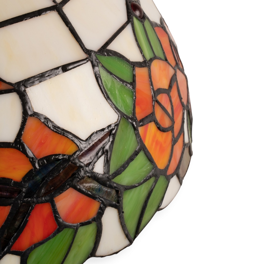 Brilagi - Tiffany vitrážová stolní lampa JUNGLE 1xE27/60W/230V + 1xE14/40W