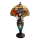 Brilagi - Tiffany vitrážová stolní lampa JUNGLE 1xE27/60W/230V + 1xE14/40W