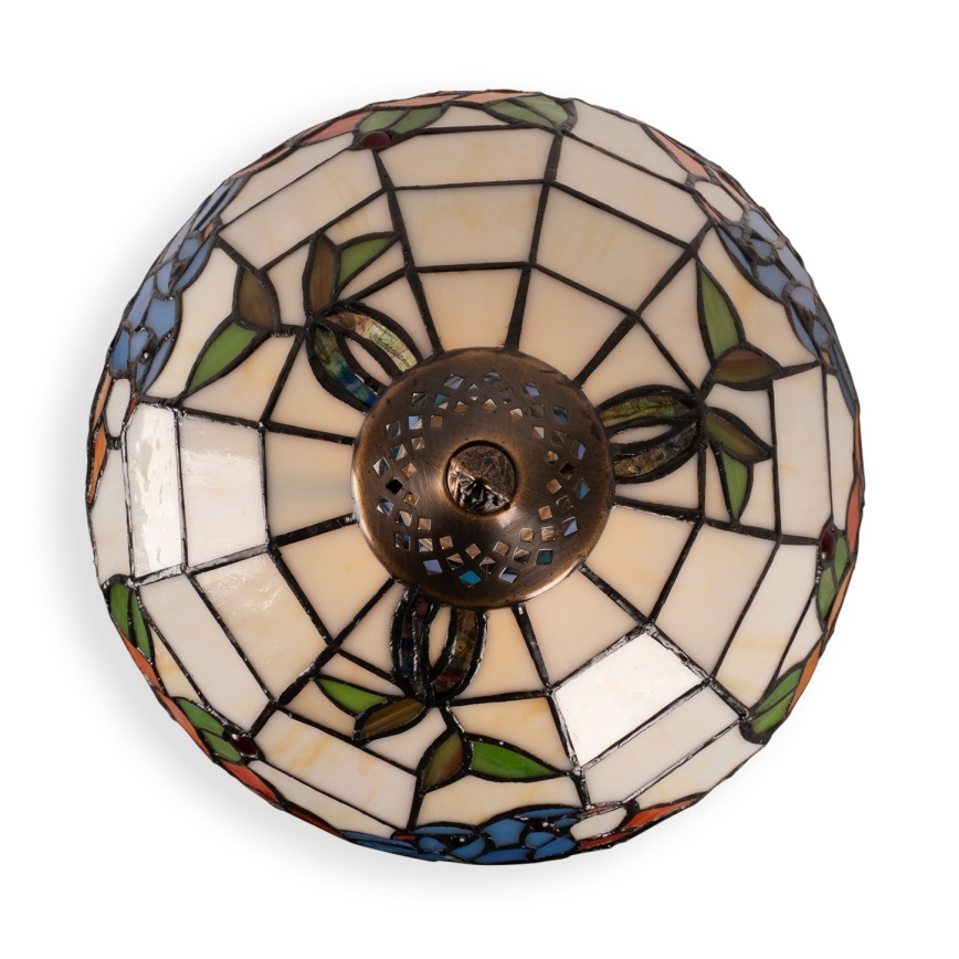 Brilagi - Tiffany vitrážová stolní lampa JUNGLE 1xE27/60W/230V + 1xE14/40W