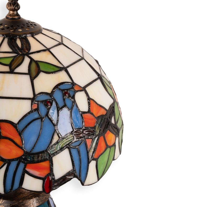 Brilagi - Tiffany vitrážová stolní lampa JUNGLE 1xE27/60W/230V + 1xE14/40W