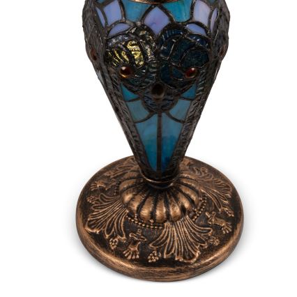 Brilagi - Tiffany vitrážová stolní lampa JUNGLE 1xE27/60W/230V + 1xE14/40W