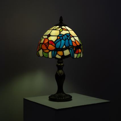 Brilagi - Tiffany vitrážová stolní lampa JUNGLE 1xE27/60W/230V