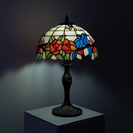 Brilagi - Tiffany vitrážová stolní lampa JUNGLE 1xE27/60W/230V