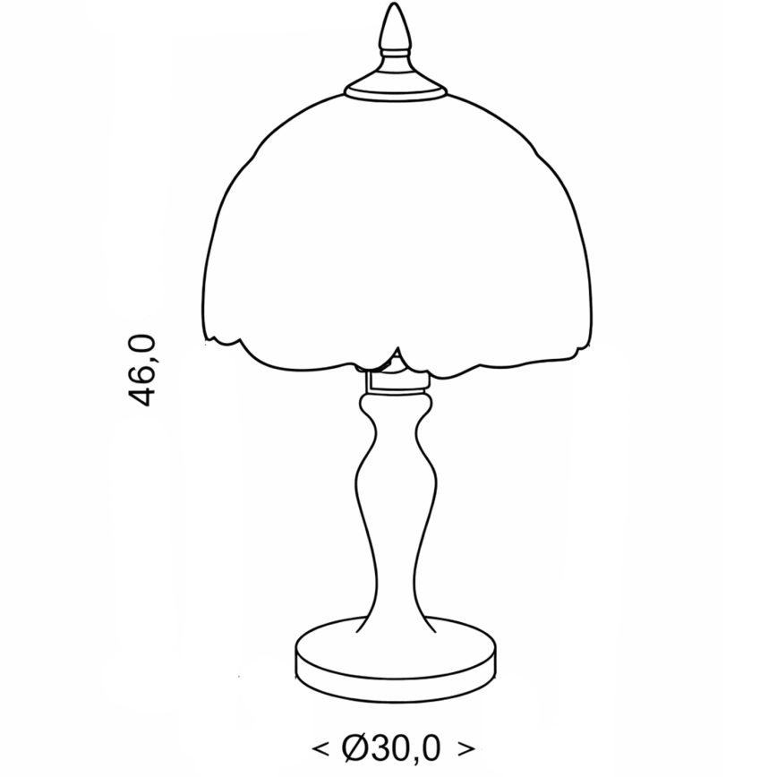 Brilagi - Tiffany vitrážová stolní lampa JUNGLE 1xE27/60W/230V
