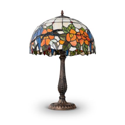 Brilagi - Tiffany vitrážová stolní lampa JUNGLE 2xE27/60W/230V
