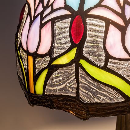 Brilagi - Tiffany vitrážová stolní lampa LORAS 1xE14/40W/230V