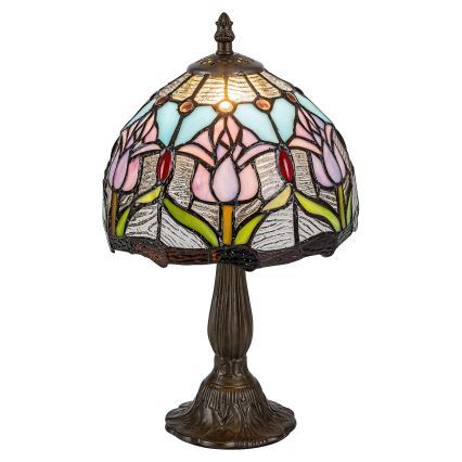 Brilagi - Tiffany vitrážová stolní lampa LORAS 1xE14/40W/230V