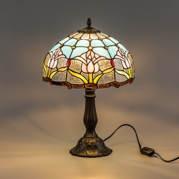 Brilagi - Tiffany vitrážová stolní lampa LORAS 1xE27/40W/230V