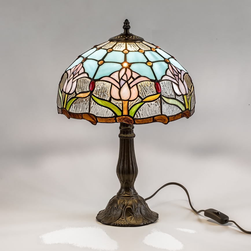 Brilagi - Tiffany vitrážová stolní lampa LORAS 1xE27/40W/230V
