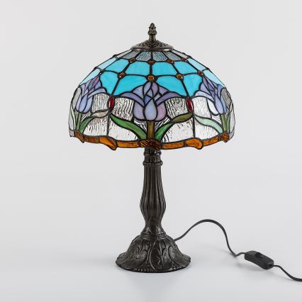 Brilagi - Tiffany vitrážová stolní lampa LORAS 1xE27/40W/230V