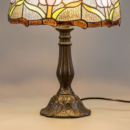 Brilagi - Tiffany vitrážová stolní lampa LORAS 1xE27/40W/230V