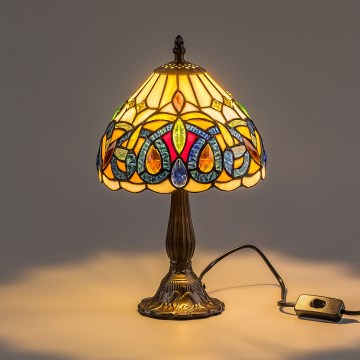Brilagi - Tiffany vitrážová stolní lampa LUISA 1xE14/40W/230V
