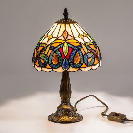 Brilagi - Tiffany vitrážová stolní lampa LUISA 1xE14/40W/230V