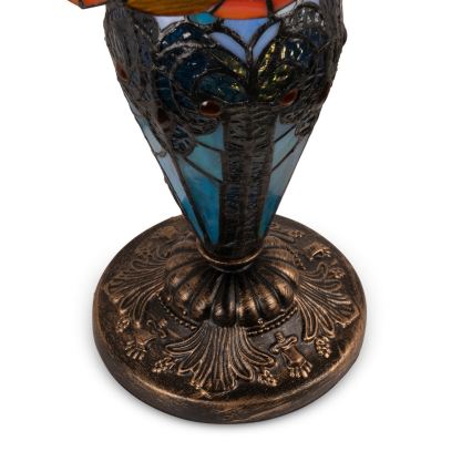 Brilagi - Tiffany vitrážová stolní lampa MIRABELLA 1xE27/60W/230V + 1xE14/40W