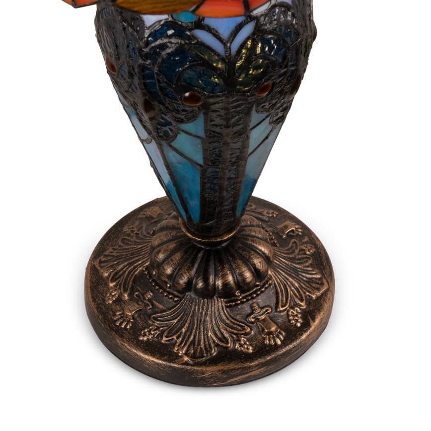 Brilagi - Tiffany vitrážová stolní lampa MIRABELLA 1xE27/60W/230V + 1xE14/40W
