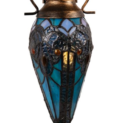 Brilagi - Tiffany vitrážová stolní lampa MIRABELLA 1xE27/60W/230V + 1xE14/40W