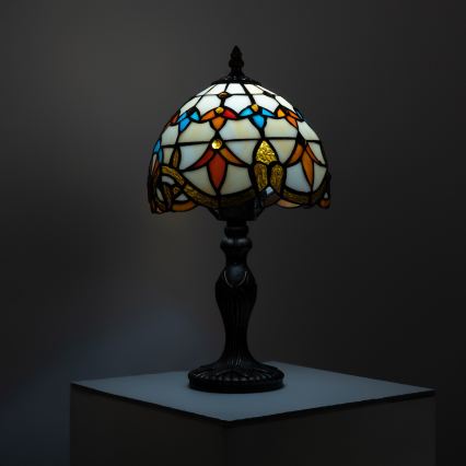 Brilagi - Tiffany vitrážová stolní lampa MIRABELLA 1xE27/60W/230V