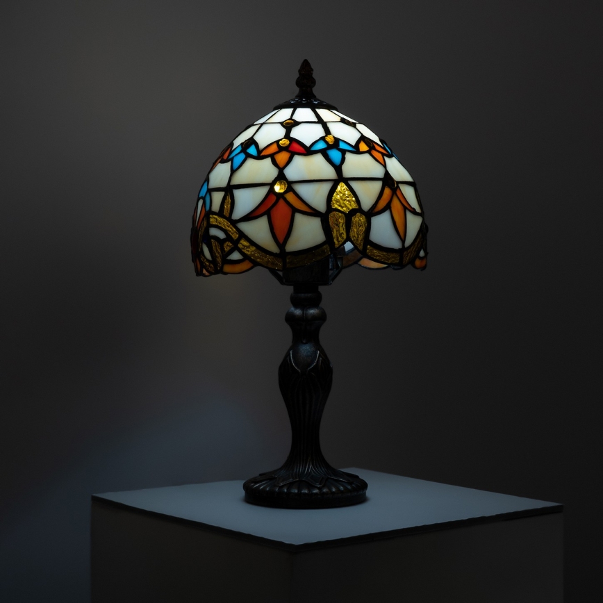 Brilagi - Tiffany vitrážová stolní lampa MIRABELLA 1xE27/60W/230V