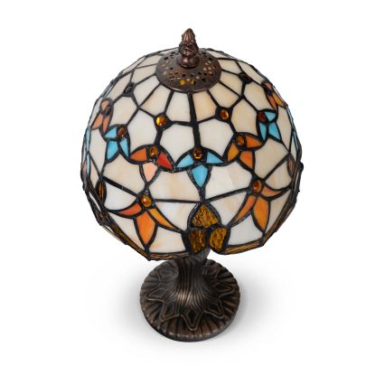 Brilagi - Tiffany vitrážová stolní lampa MIRABELLA 1xE27/60W/230V