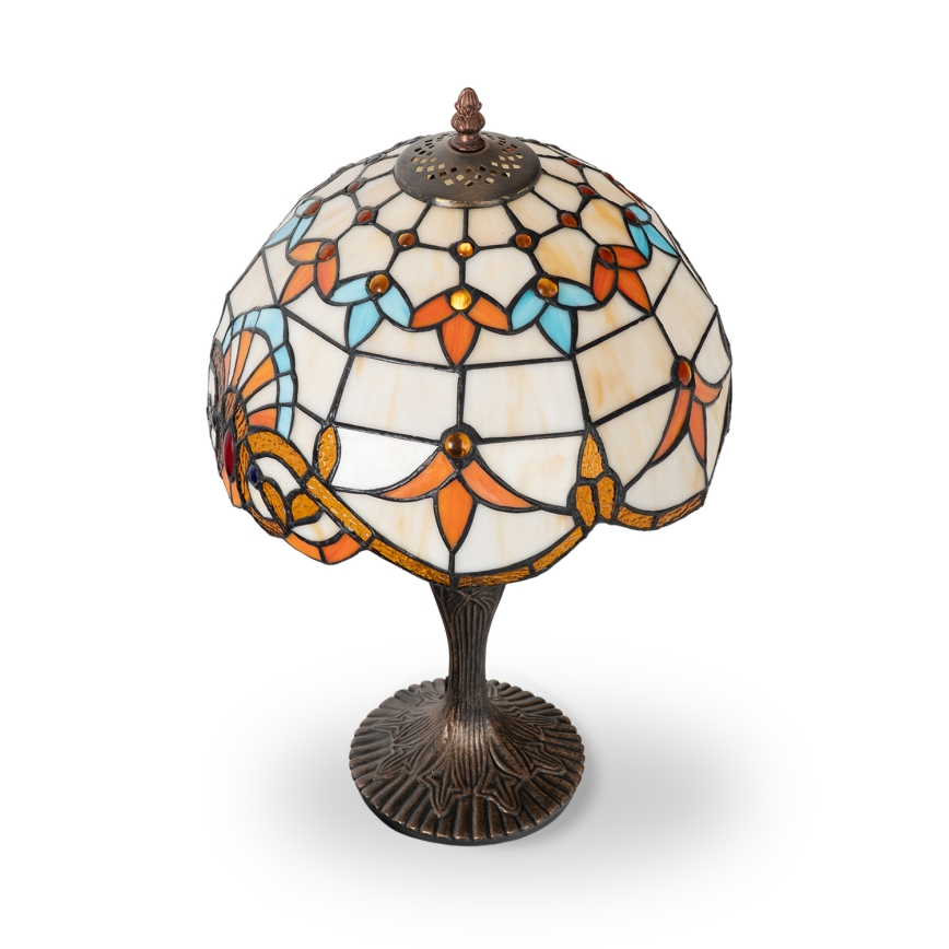 Brilagi - Tiffany vitrážová stolní lampa MIRABELLA 1xE27/60W/230V
