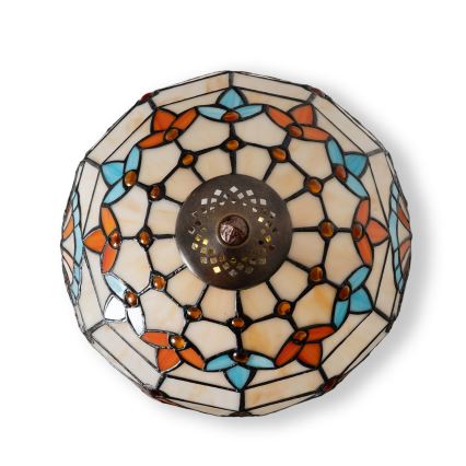 Brilagi - Tiffany vitrážová stolní lampa MIRABELLA 1xE27/60W/230V