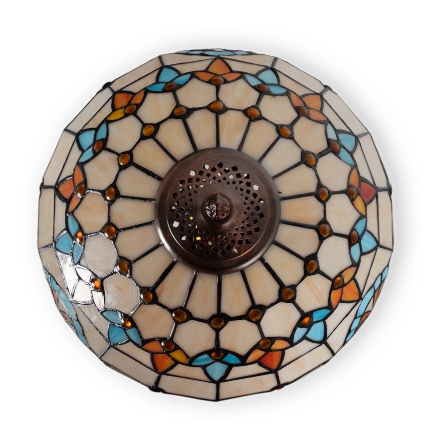 Brilagi - Tiffany vitrážová stolní lampa MIRABELLA 1xE27/60W/230V