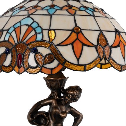 Brilagi - Tiffany vitrážová stolní lampa MIRABELLA 1xE27/60W/230V