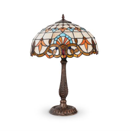 Brilagi - Tiffany vitrážová stolní lampa MIRABELLA 2xE27/60W/230V