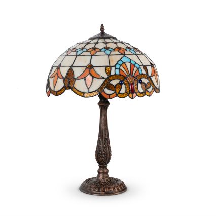 Brilagi - Tiffany vitrážová stolní lampa MIRABELLA 2xE27/60W/230V