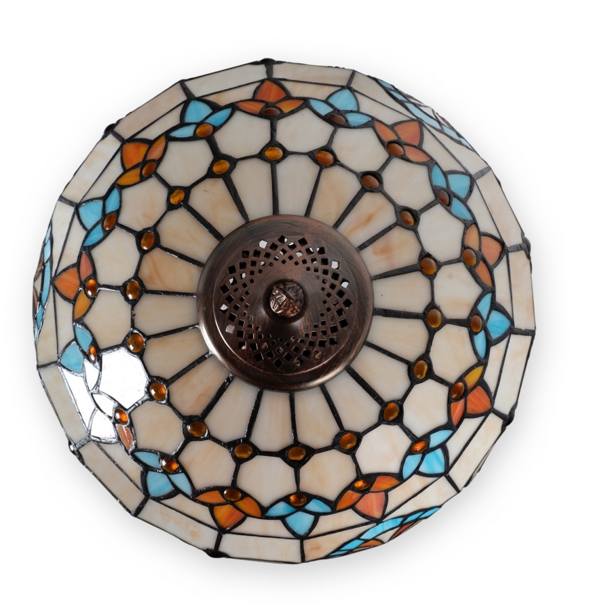 Brilagi - Tiffany vitrážová stolní lampa MIRABELLA 2xE27/60W/230V