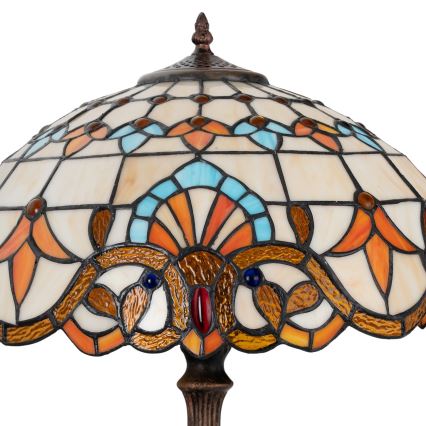 Brilagi - Tiffany vitrážová stolní lampa MIRABELLA 2xE27/60W/230V