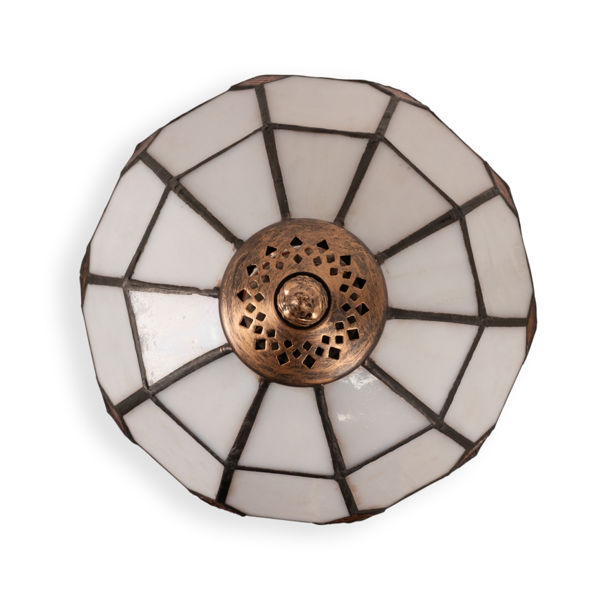Brilagi - Tiffany vitrážová stolní lampa SIENNA 1xE27/60W/230V