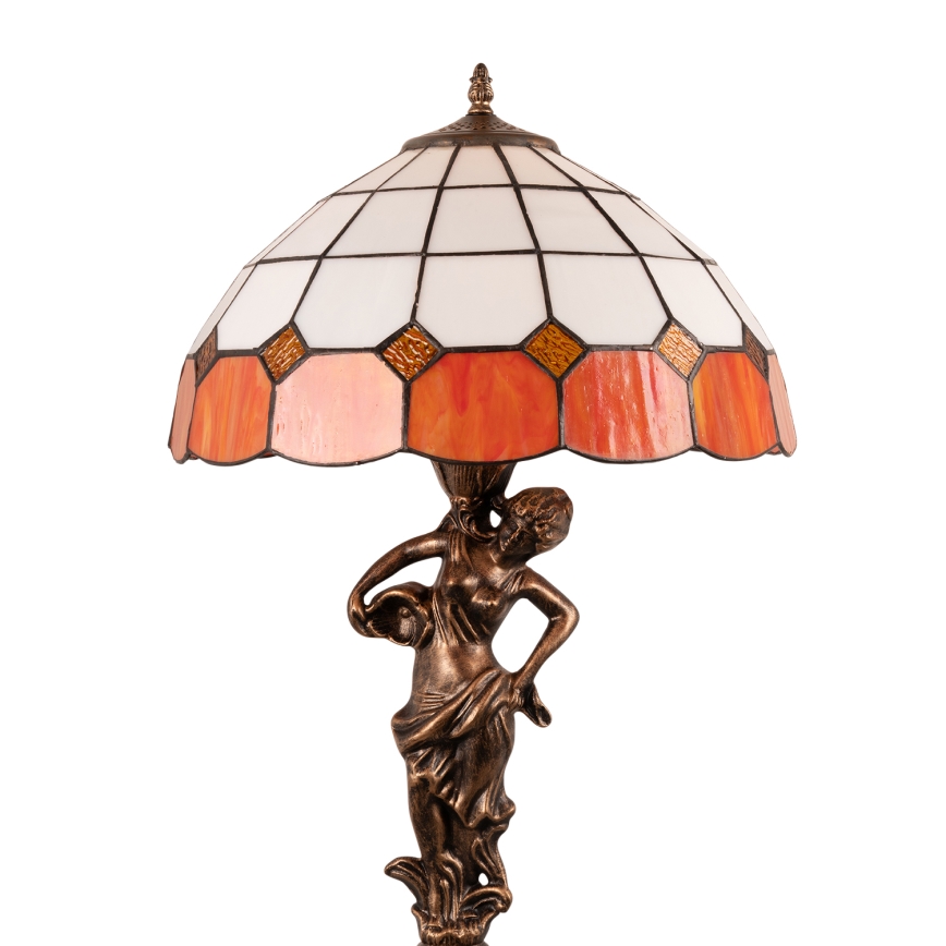 Brilagi - Tiffany vitrážová stolní lampa SIENNA 1xE27/60W/230V