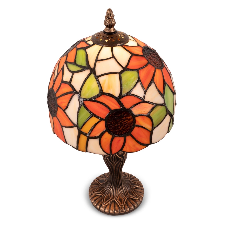 Brilagi - Tiffany vitrážová stolní lampa SUNFLOWER 1xE27/60W/230V