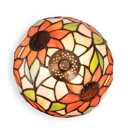Brilagi - Tiffany vitrážová stolní lampa SUNFLOWER 1xE27/60W/230V