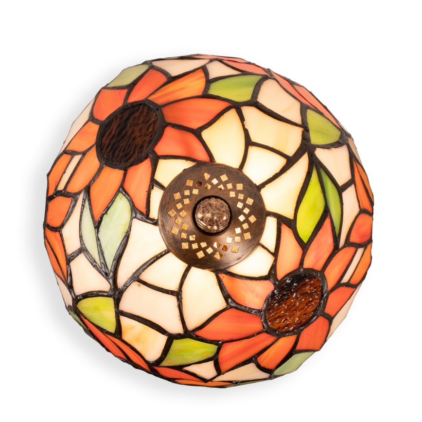 Brilagi - Tiffany vitrážová stolní lampa SUNFLOWER 1xE27/60W/230V