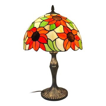 Brilagi - Tiffany vitrážová stolní lampa SUNFLOWER 1xE27/60W/230V