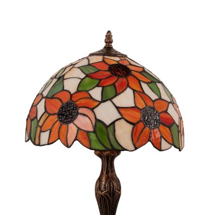 Brilagi - Tiffany vitrážová stolní lampa SUNFLOWER 1xE27/60W/230V