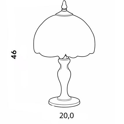 Brilagi - Tiffany vitrážová stolní lampa SUNFLOWER 1xE27/60W/230V