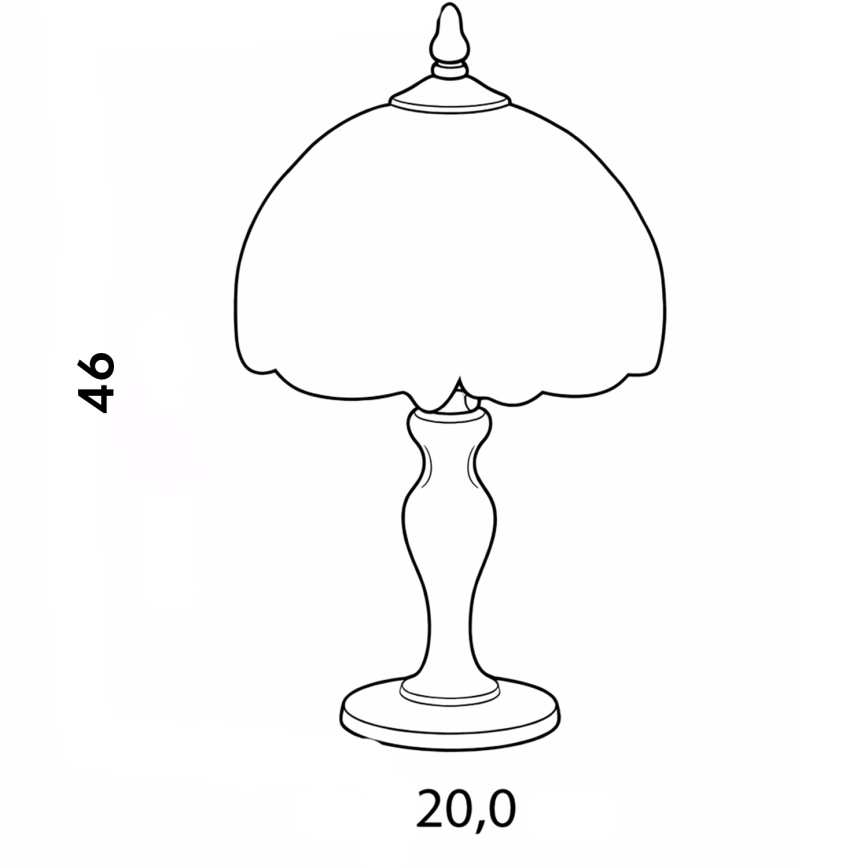 Brilagi - Tiffany vitrážová stolní lampa SUNFLOWER 1xE27/60W/230V