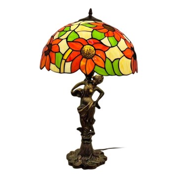 Brilagi - Tiffany vitrážová stolní lampa SUNFLOWER 1xE27/60W/230V