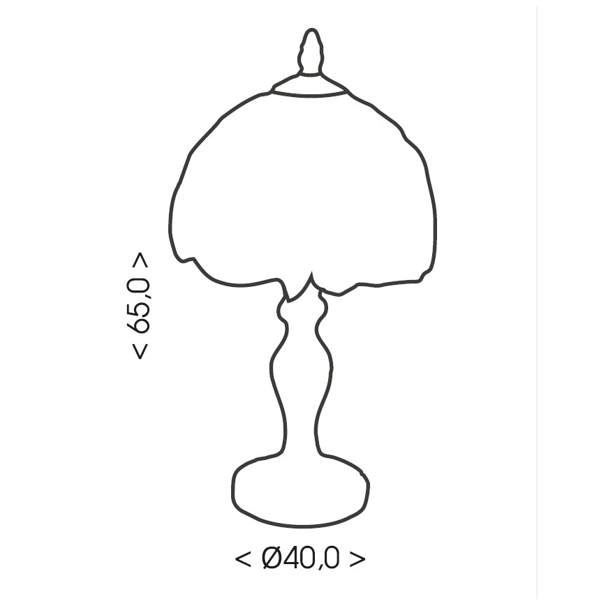 Brilagi - Tiffany vitrážová stolní lampa SUNFLOWER 1xE27/60W/230V